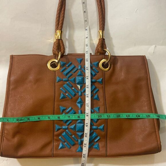 2pc NINE CO & IMAN WOMEN BAGS BROWN - Picture 8 of 16